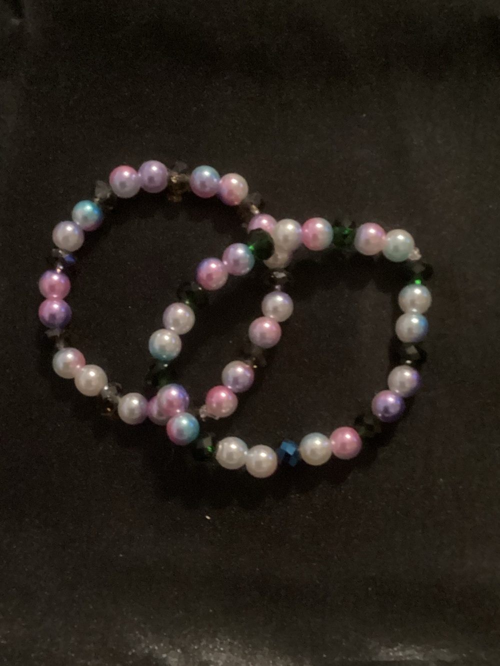 Multicolor Pearl Stretch Bracelet Set - Women's Jewelry